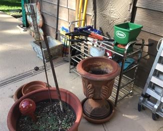 pots and garden stuff