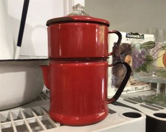 enamel coffee pot