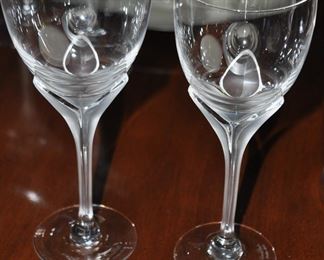 Vintage Rosenthal Tulip Wine Glasses, 6 Stemmed Water Glasses and 4 Wine Glasses Available 