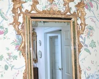 Another Exquisite LaBarge Beveled Mirror with Gold Gilt Frame.  29" x 48"