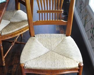 Included in the Table and Chair Set is this Lexington Furniture Wheatsheaf Back Side Chair with Rush Seat.  .