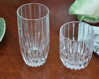 Vintage Mikasa Sets of 6 Crystal Water and Juice Glasses