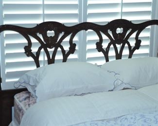 Lexington Furniture Company Carved Mahogany Full/Queen Chair Headboard