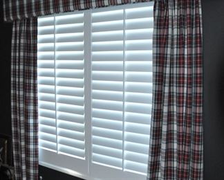 Custom-Made Window Treatment, Fabric by Ralph Lauren.  There are 2 Panels, 52" x 83" and the Cornice Board is 80" x 17"