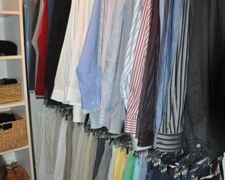 More Designer Men's Shirts and Men's Shorts by Polo, Tommy Bahama, Lulu Lemon and Vineyard Vines. Size L and 36, 38, 40.