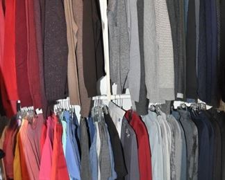 Spectacular Selection of Men's Sweaters and Shirts by Saks, Neiman Marcus, Burberry, Peter Millar, Zegna, Vineyard Vines, Ralph Lauren and More! Sizes L and XL.