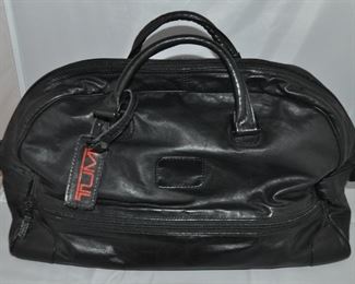 Wonderful Tumi Black Leather Duffel Bag