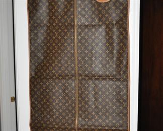 Authentic Vintage Louis Vuitton Brown Monogram Garment Bag,  Mint Condition. Two Available.