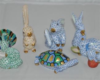 Wonderful Collection of Herend Miniature Figurines