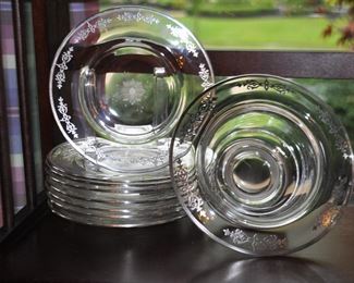 More Great Vintage Glassware with Silver Overlay