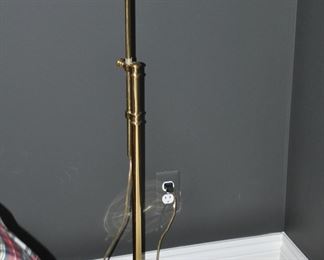 Solid Brass Shell Floor Lamp, Adjustable, with Tilt Light