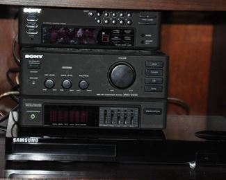 Sony Mini Tuner (ST-818m) and Integrated Amplifier (Ta-717m) with Speakers (not shown)
