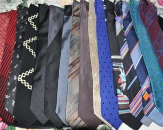 Beautiful Selection of Silk Ties made in Italy, France and London by Versace, Cavato, YSL, Turnbull & Asser and More!
