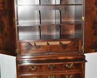View of the opened Aston Court Wardrobe Armoire