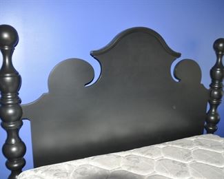 Lexington Queen-Size Poster Bed with Black Finish