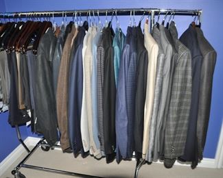Outstanding Selection of Men's Suits and Blazers by Zegna, Canali, Burberry, Joseph Abboud and more. Size. 44L-48L and L and XL. Dress Pants, Size 36-42.