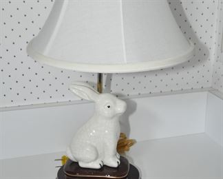 Petite Ceramic Desk Lamp.  17" Tall