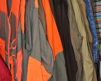 Mens Outdoor Clothing by Remington, Orvis, Barbour, Beretta, LL Bean, Columbia, Louis Creek and More.  Size Large and XL