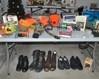 Great Items for Fly Fishing and Hunting Along with Outdoor Shoes by Merrill, Johnston and Murphy and Filson Winchester Sizes 11-12