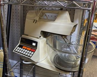 Another Vintage OSTER Mixer with Glass Bowls