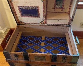 Inside of the trunk.