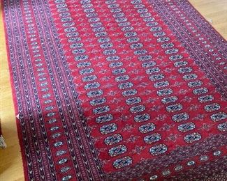 $940. Bokhara hand-knotted wool rug.  6'3" x 9'.