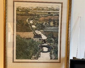 $240.  Signed and numbered "Brighton Canal" by Don Magno. 235/250.  Framed 38" x 32".  Art 21" x 28.5"