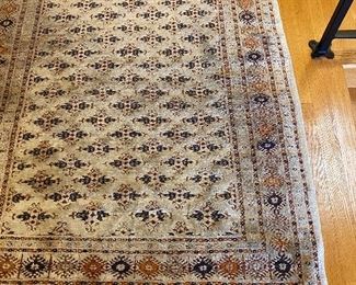 $480  Persian silk and wool hand-knotted rug. 6' x 4'2".