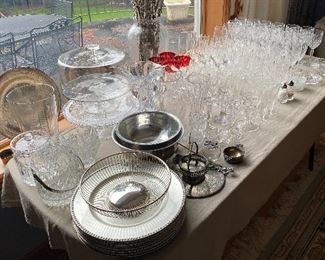 More glassware and other items for sale in-person.