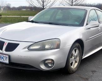 2006 Pontiac Grand Prix Passenger Car, V6, 3.8L, Odometer Showing 203,066 Miles, VIN # 2G2WP552661225599