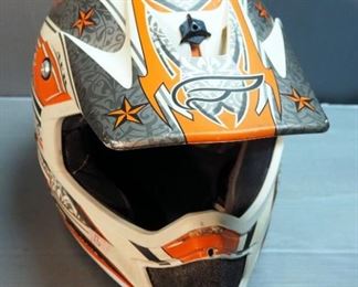 Fulmer Helmets Inc Rockstar Motor Cross Helmet, Size L, And HJC Paradox CS-R1 Helmet, Size XL
