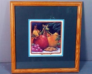 Randal Spangler "Hidden Treasure" Framed Print, Signed & Numbered 226/950, 14.5" x 14", & "Friends Are Like Chocolate..." Print, # 45/500, 11" x 11"