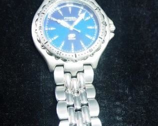 Fossil Blue AM-3067 340001, Swiss Military 6-421/6-521 Watch, And Seiko Chronograph Wristwatch, 7D2999