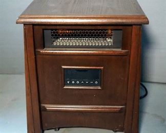 Portable Space Heater On Wheels, Model LS-8WIQH-DB, 18" x 16" x 15"