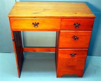 Vintage 4-Drawer Writer's Desk, 30" x 30" x 16"