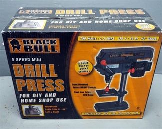 Black Bull 5-Speed Mini Drill Press, Model DP5UL, New In Box