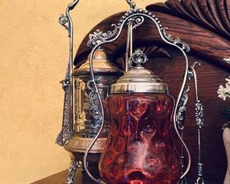 Antique Pickle Castors.