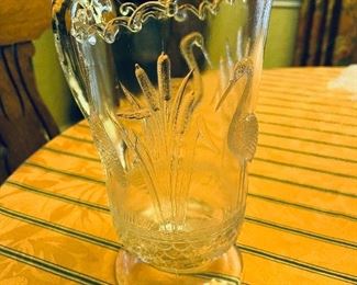 Early American Pattern Glass Pitcher
