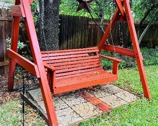 Large Porch Swing with Stand.