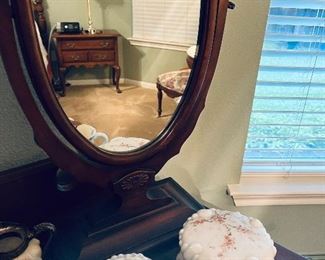 Shaving Mirror.  Antique.