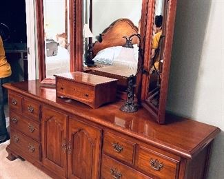 Large Dresser and Mirror.