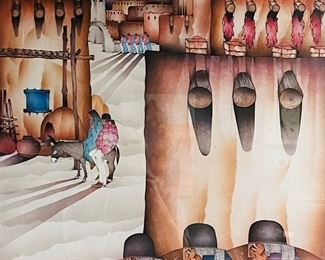 Amado Pena Signed, Framed print