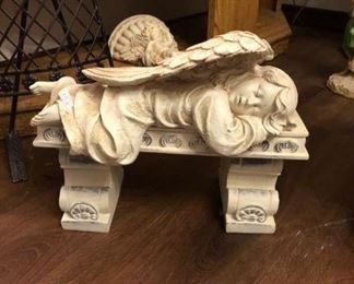 Asleep on the bench!