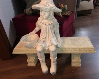 And ANOTHER little girl on a bench!