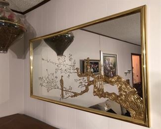 Vintage MCM Hollywood Regency mirror - we have a pair of these!