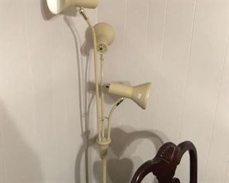 Three head reading lamp