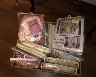 curtains and valences new in package