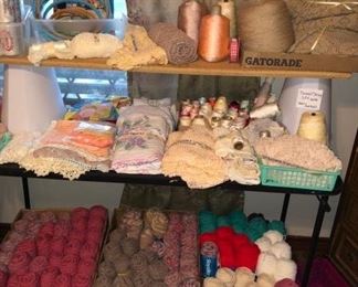 TONS of sewing and knitting and crafts supplies!