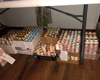 HUNDREDS of spools of nylon thread!
