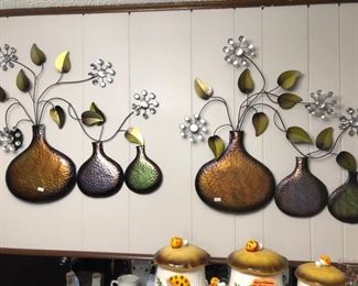 More vintage metal wall art